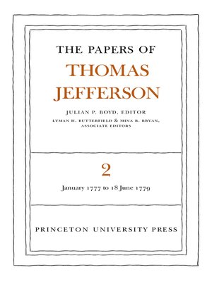 cover image of The Papers of Thomas Jefferson, Volume 2